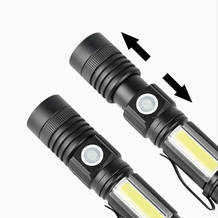 LED COB Rechargeable Flashlight